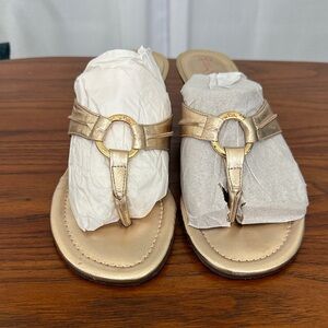 Lilly Pulitzer Gold Sandals